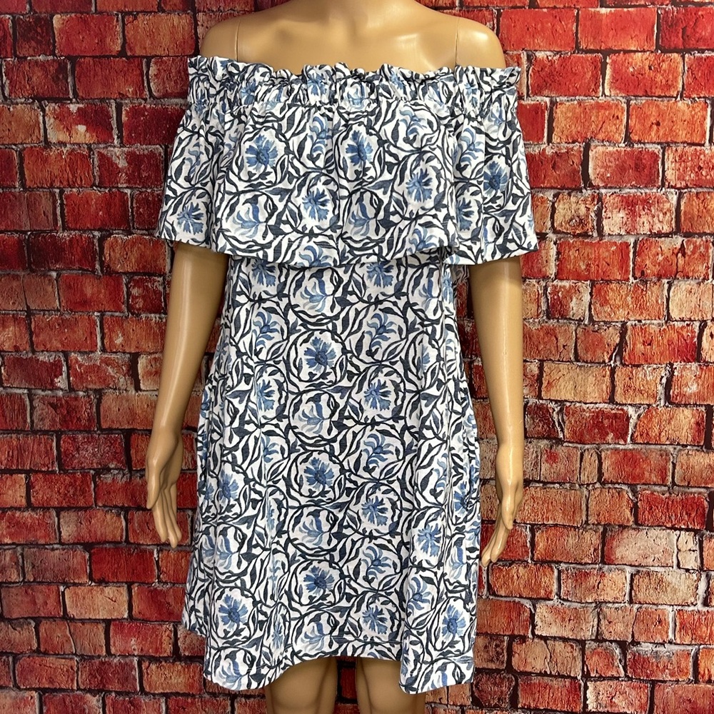 H&M Floral Off-The-Shoulder Dress